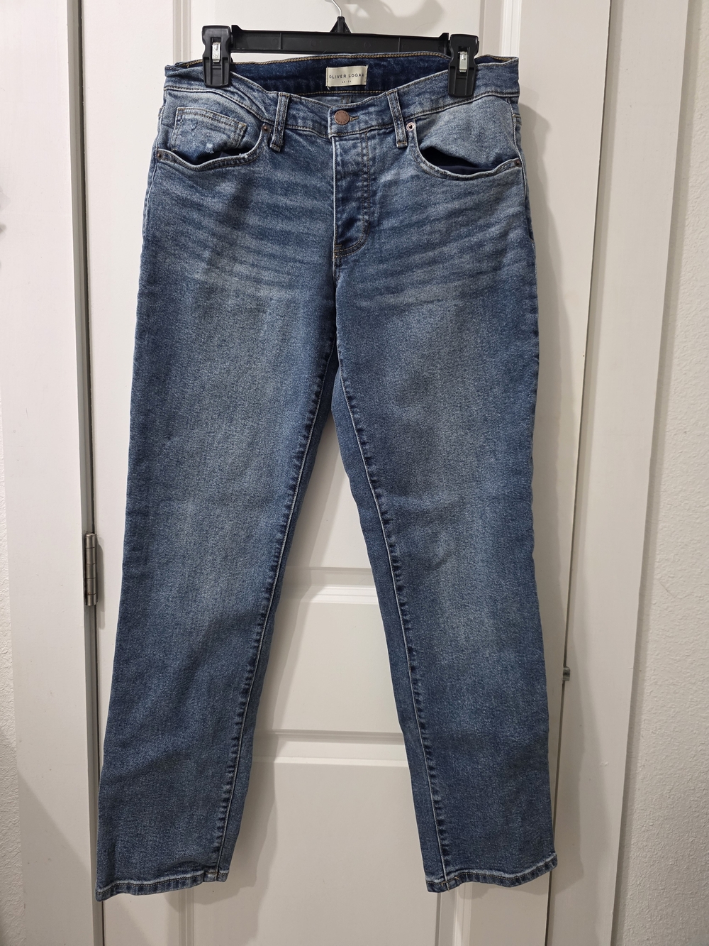 Oliver Logan Classic Women's Blue Jeans - Vintage Wash Size 8 To 10